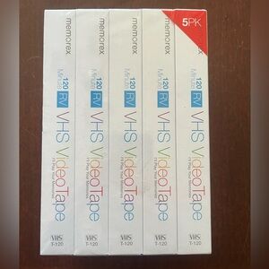 Memorex VHS Video Tapes 4-Pack NEW/SEALED